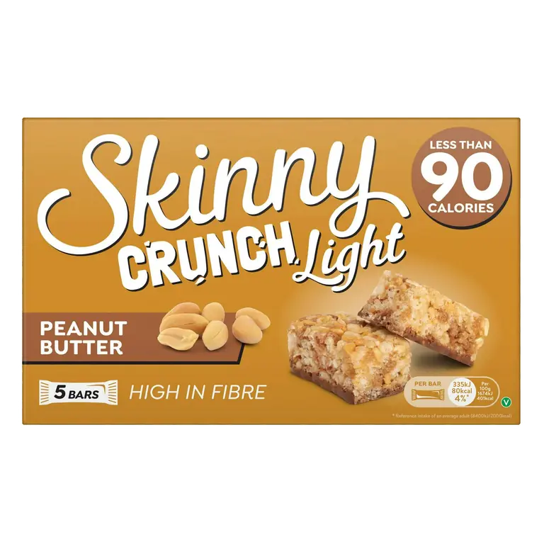 5 x 20g Peanut Butter Crunch Light Cereal Bars