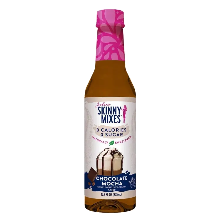 Jordan's Skinny Mixes Naturally Sweetened Sugar Free Chocolate Mocha Coffee Flavoring Syrup, 12.7 fl oz