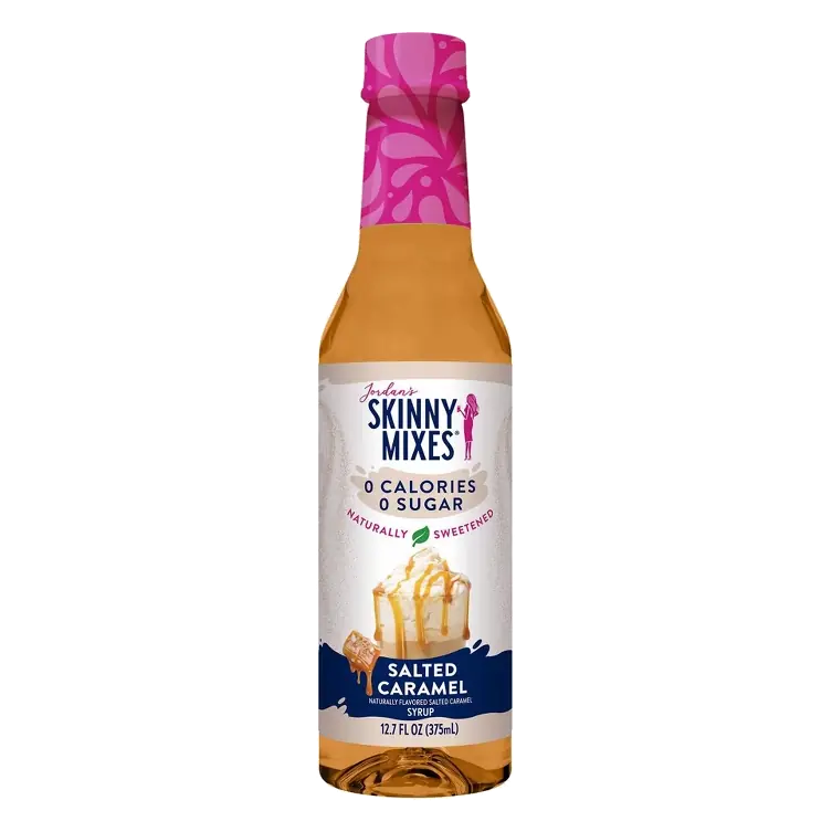 Jordan's Skinny Mixes Naturally Sweetened Sugar Free salted Caramel Coffee Flavoring Syrup, 12.7 fl oz