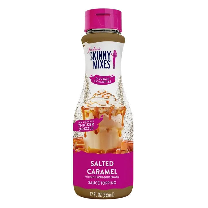 Jordan's Skinny Mixes Sugar Free Salted Caramel Sauce Topping, 12 fl oz