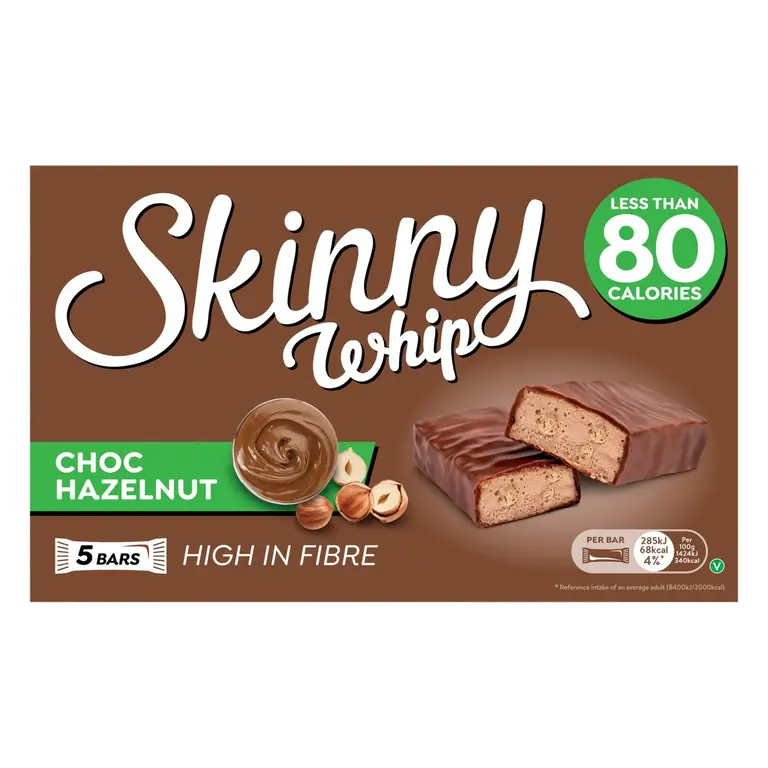 Whip Choc Hazelnut Bars 5 x 20g