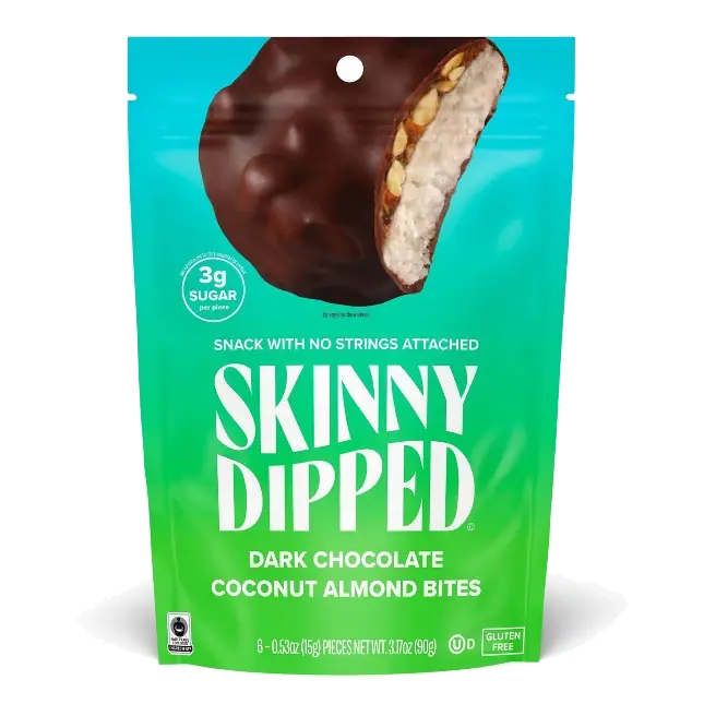 SkinnyDipped Dark Chocolate Coconut Almond Bites, 3.17oz