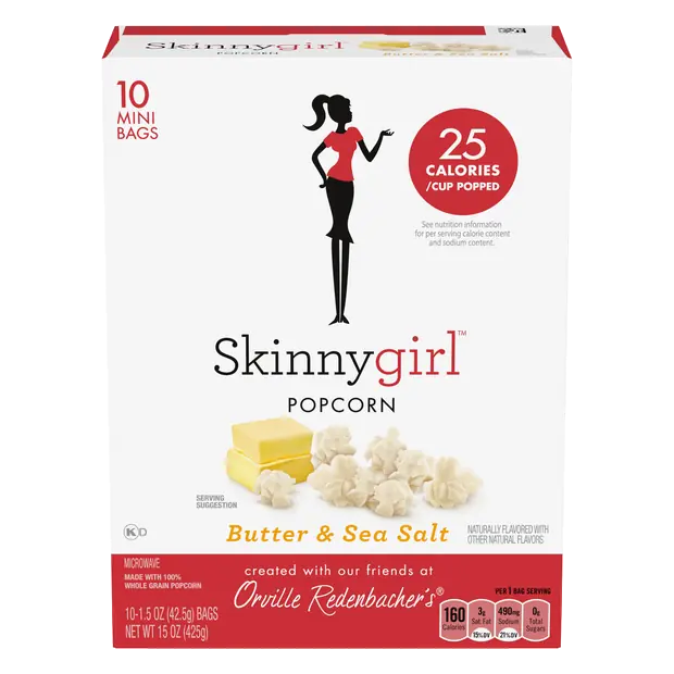 Butter & Sea Salt Mini Bags Microwave Popcorn - 10 c