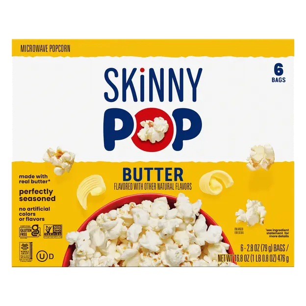 Butter Flavored Microwave Popcorn - 6 ct
