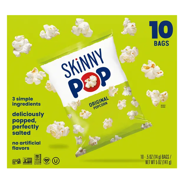 Gluten Free Original Popcorn Snack Bags - 10 ct