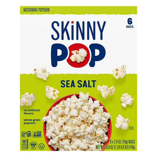 Gluten Free Sea Salt Microwave Popcorn - 6 ct