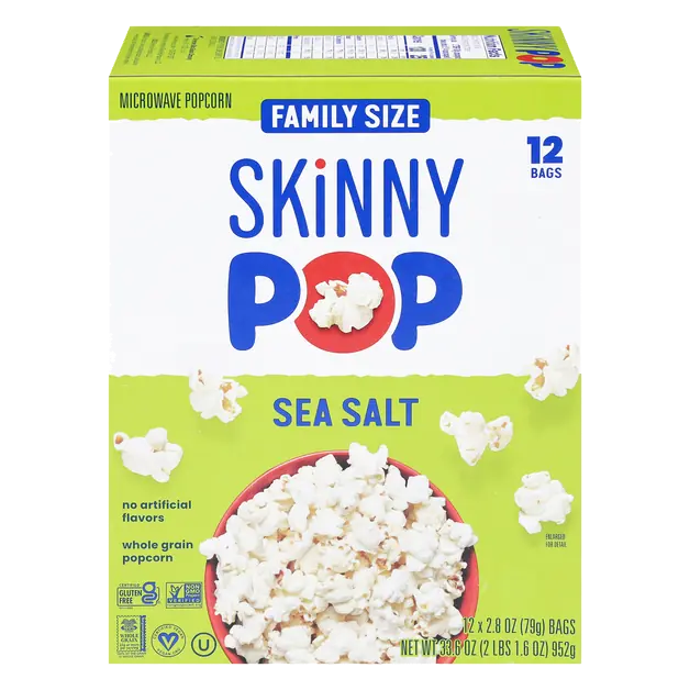 Popcorn Sea Salt Microwave Bags Family Pack - 12 ct