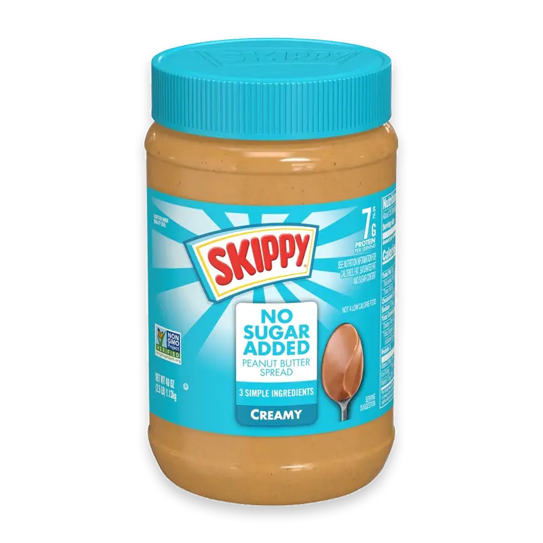 No Sugar Added Creamy Peanut Butter Spread