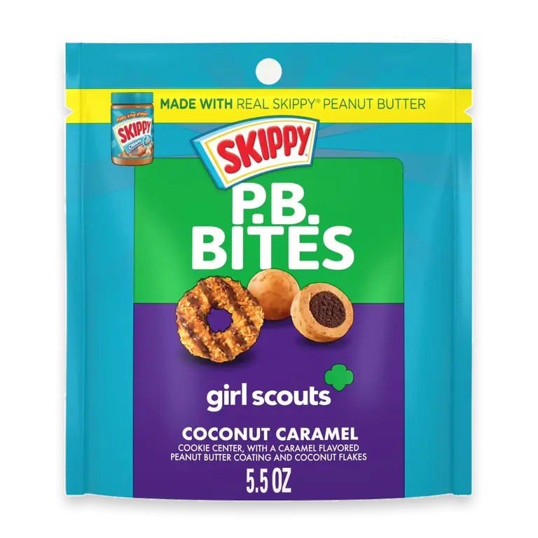 PB Bites Girl Scout Coconut Caramel Snacks