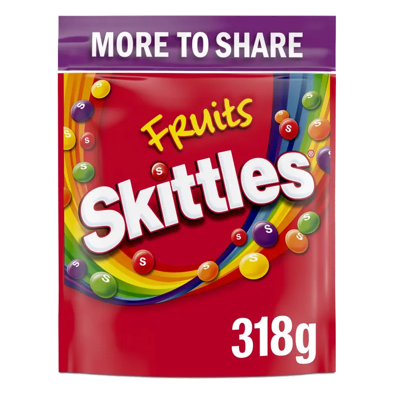 Skittles Fruit Flavoured Sweets Bag 318g