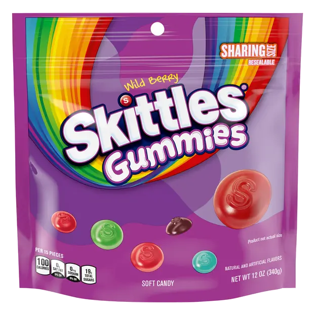 Wild Berry Gummies Candy Sharing Size
