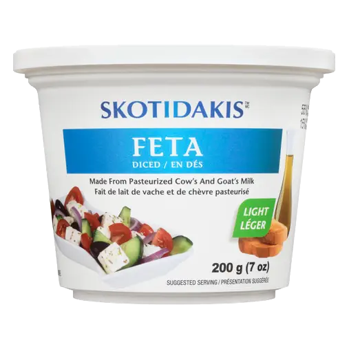 Feta Cheese Diced Light 200 g
