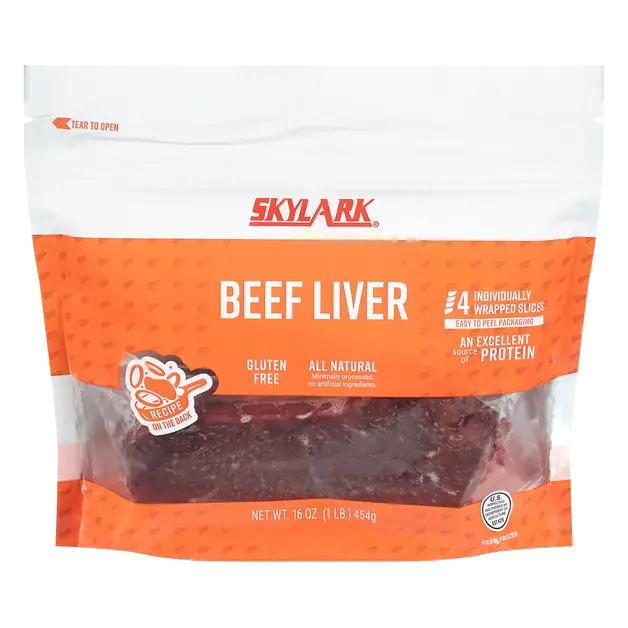 Beef Liver Sliced - 4 ct Frozen