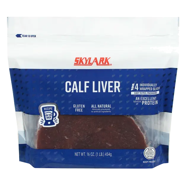 Calf Liver Sliced - 4 ct Frozen