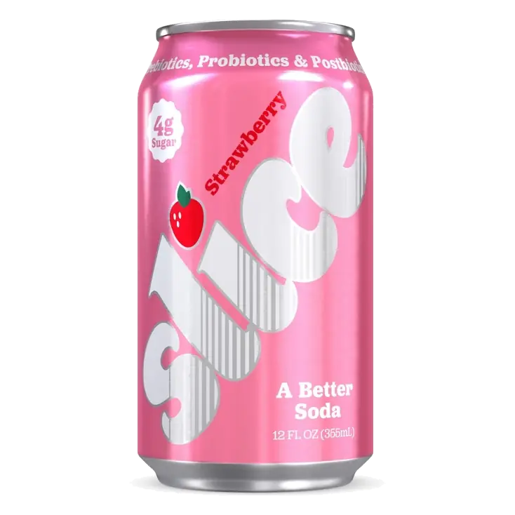 Slice Strawberry Soda, 12 fl oz: Gluten-Free, Vegan, Dairy-Free