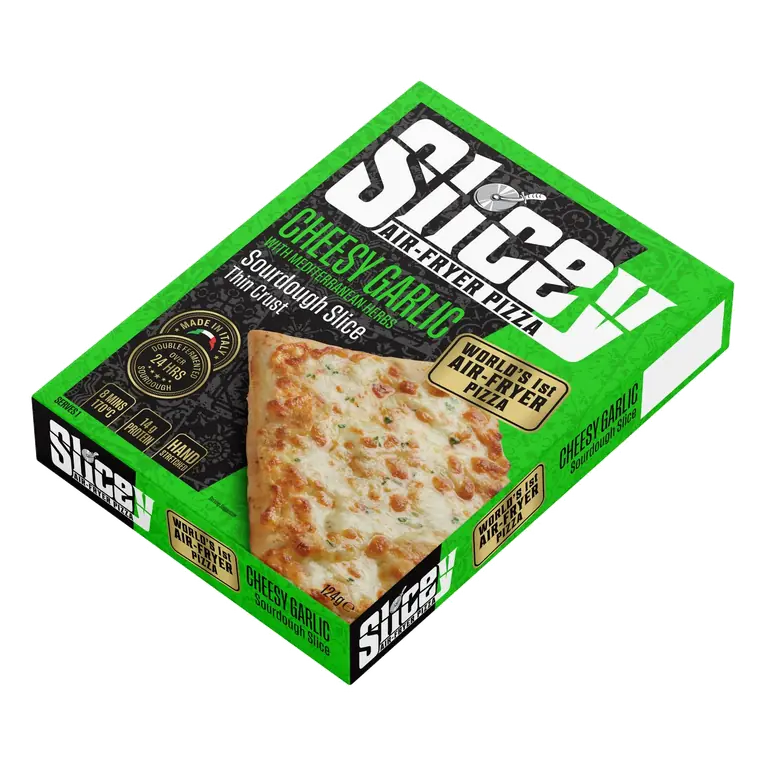 124g Mediterranean Herbs Sourdough Slice Air Fryer Cheesy Garlic Pizza