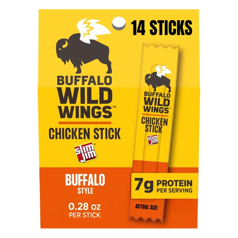 Slim Jim Chicken Sticks Buffalo Meat Sticks, 3.92oz/14ct