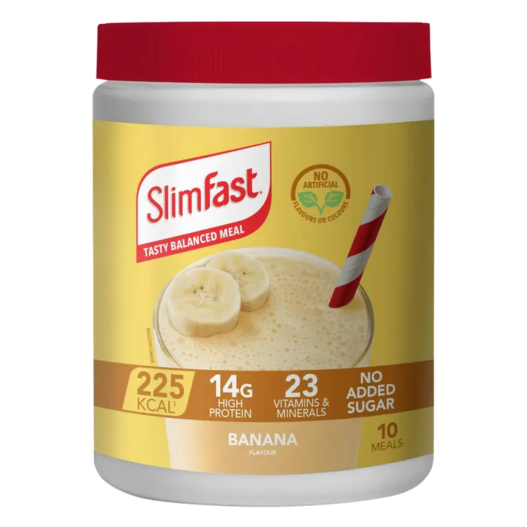 Meal Replacement Shake Powder Tin Banana Flavour 10 meals 365g