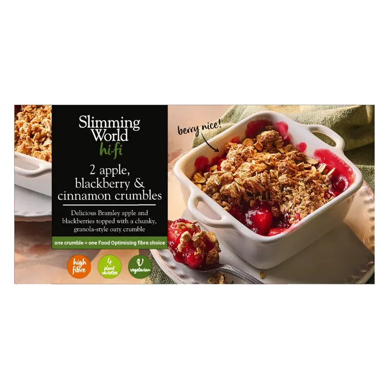 Slimming World 2 Apple, Blackberry & Cinnamon Crumbles 230g