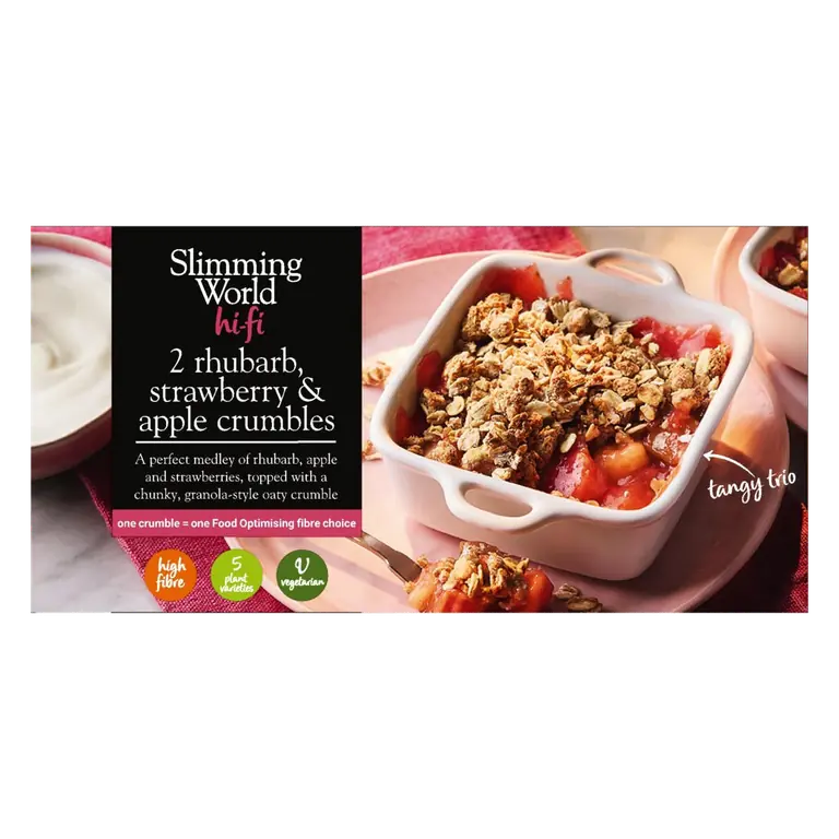 Slimming World 2 Rhubarb, Strawberry & Apple Crumbles 230g