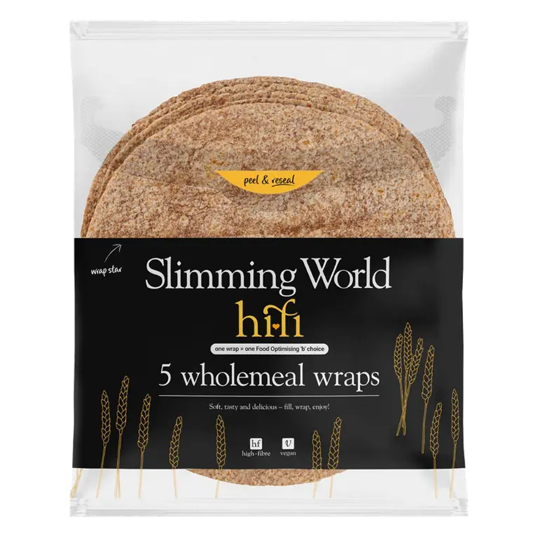 Slimming World 5 Wholemeal Tortilla Wraps 330g
