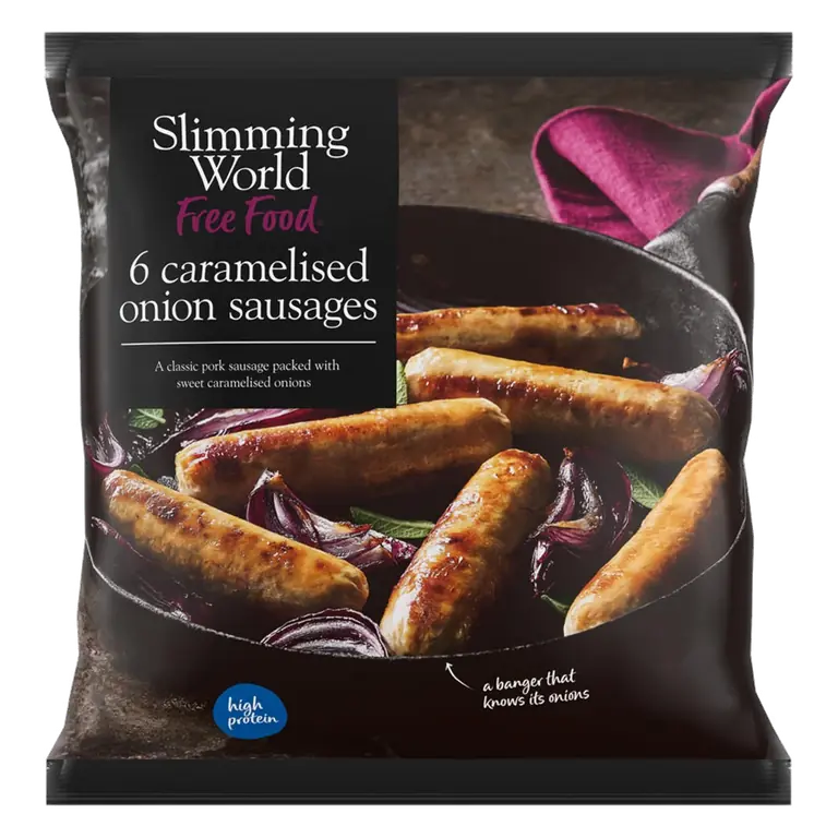 Slimming World 6 Caramelised Onion Sausages 360g