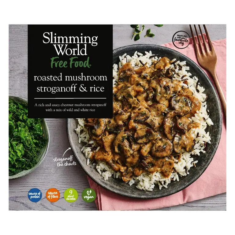 Slimming World Roasted Mushroom Stroganoff & Rice 550g