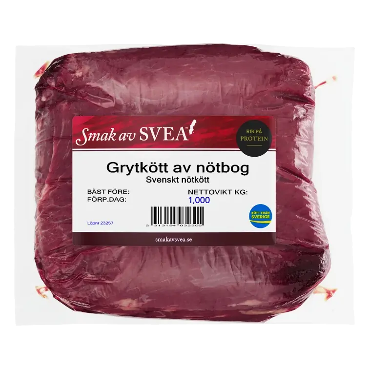 Grytkött Färsk av Nötbog ca 1kg