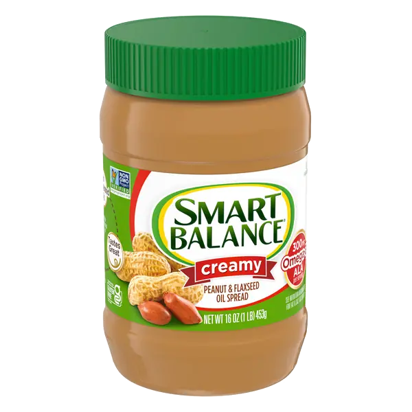 Creamy Peanut and Flaxseed Oil Spread, Peanut Butter Alternative