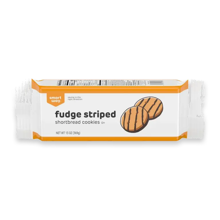 Fudge Striped Shortbread Cookies