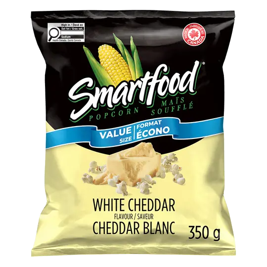 Seasoned Popcorn White Cheddar Flavour Value Size 350 g