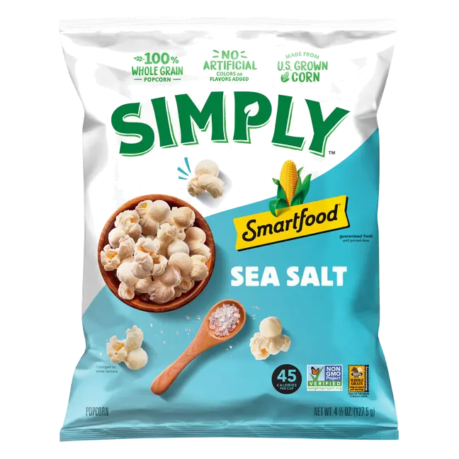 Smartfood Simply Popcorn Sea Salt 4 1/2 Oz
