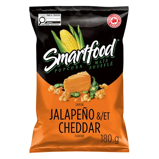 Seasoned Popcorn Jalapeño & Cheddar 180 g