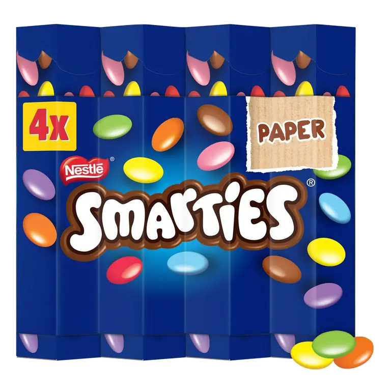 Milk Chocolate Sweets Tube Multipack x4 38g