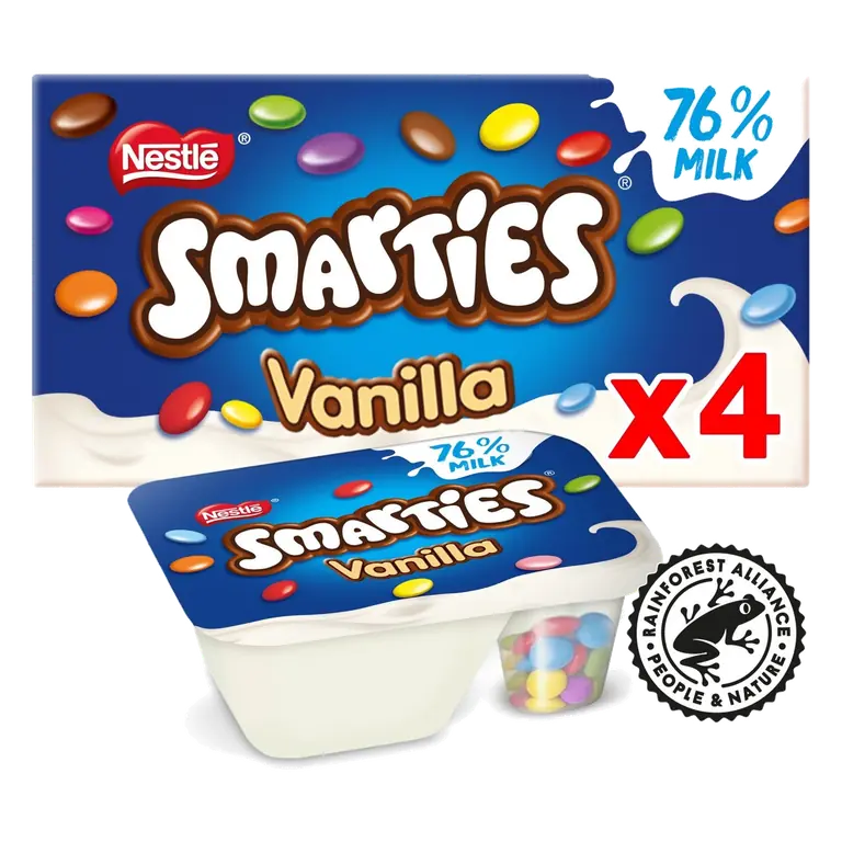 Split Pot Vanilla Yoghurt 4x107g