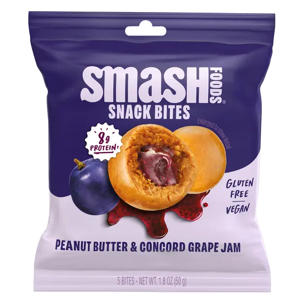 Peanut Butter & Grape Jam Superfood Snack Bites - 5 ct