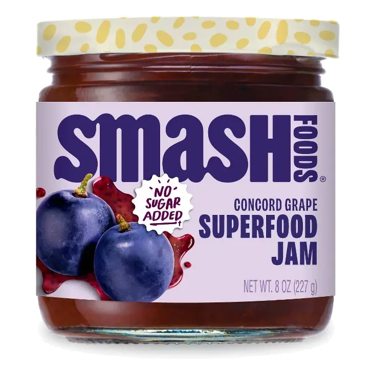 Smash Foods Concord Grape Superfood Jam, 8oz