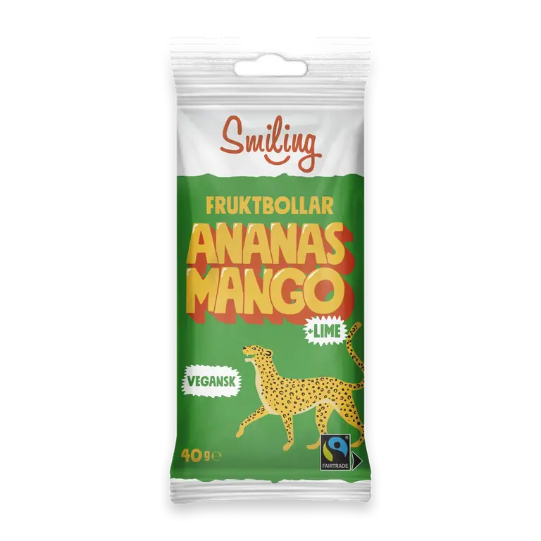 Fruktbollar Ananas, mango & lime