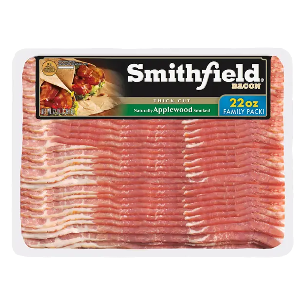 Applewood Smoked Thick Cut Bacon Sliced Family Pack