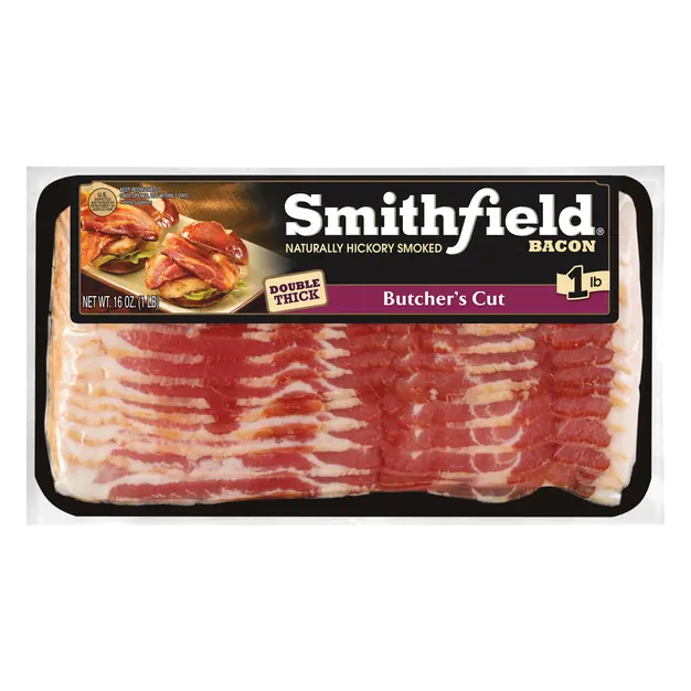 Hickory Smoked Butcher's Cut Double Thick Bacon Sliced