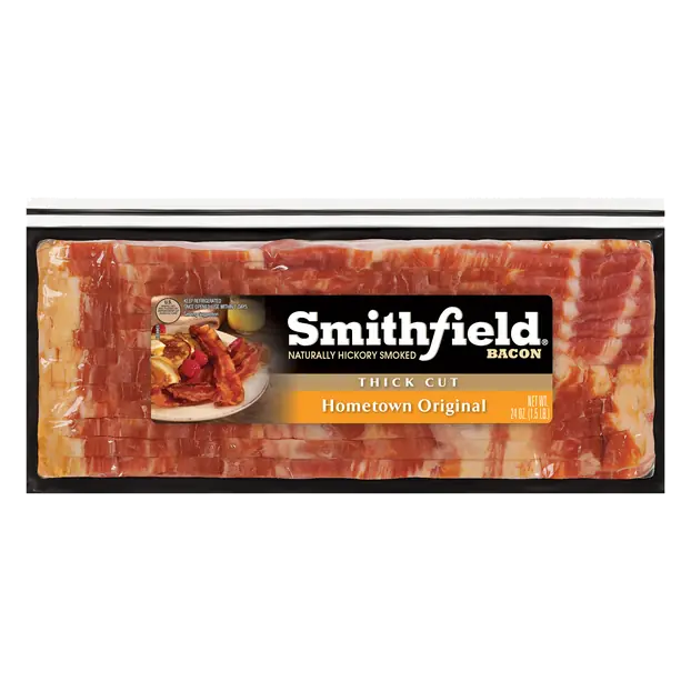 Hickory Smoked Hometown Original Thick Cut Bacon Sliced
