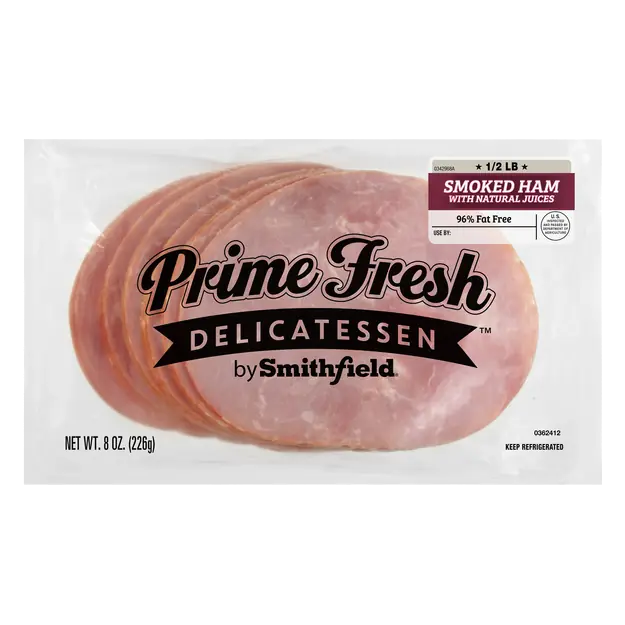 Prime Fresh Delicatessen Smoked Ham with Natural Juices