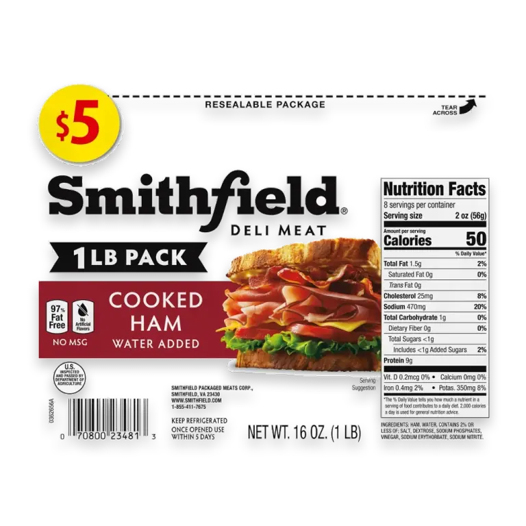 Sliced Cooked Ham