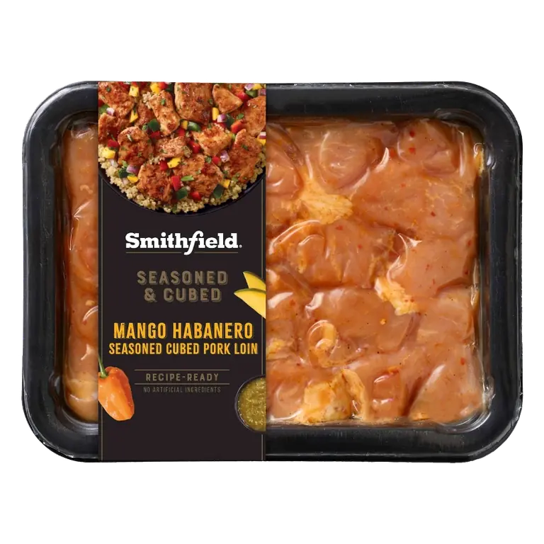 Smithfield Pork Mango Habanero Cubes Boneless, 16oz