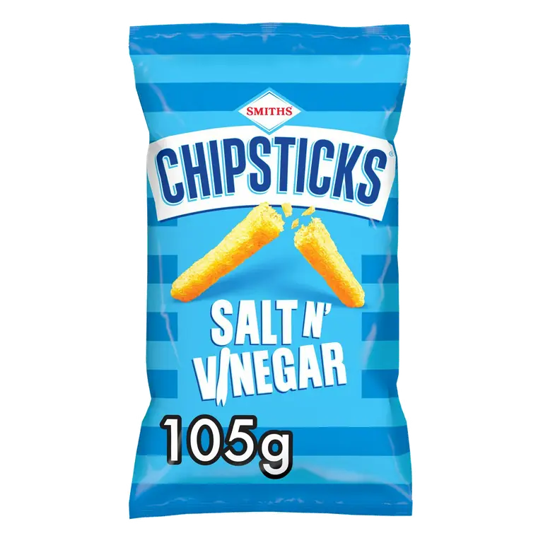 Chipsticks Salt & Vinegar Crisps Sharing Bag 105g