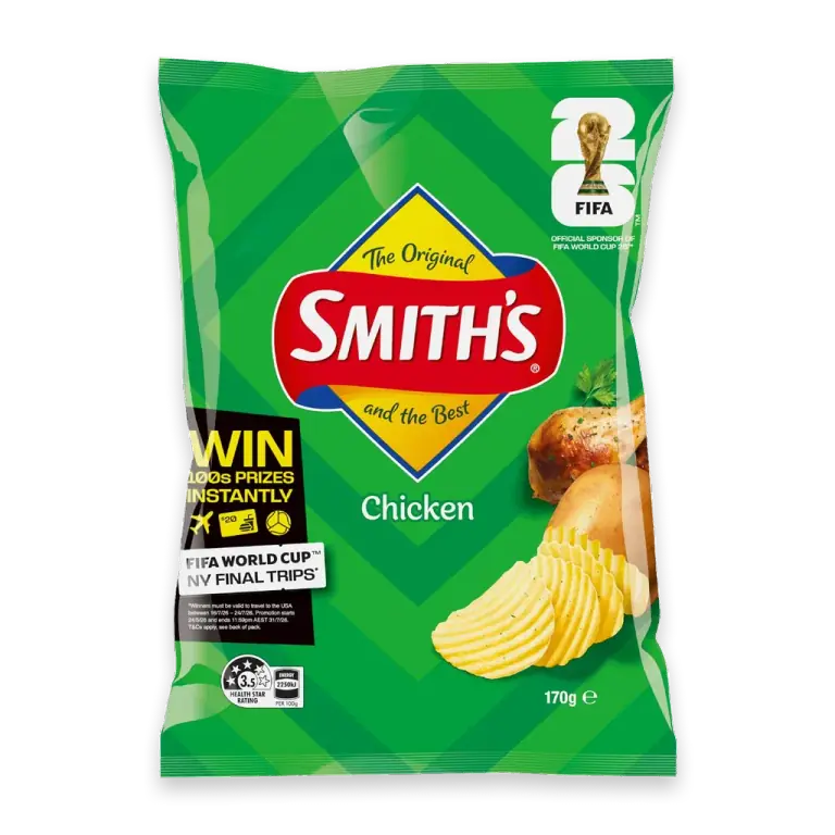Crinkle Cut Potato Chips Chicken