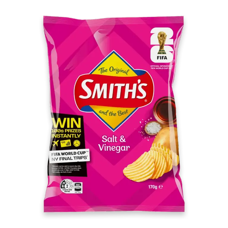 Crinkle Cut Potato Chips Salt & Vinegar