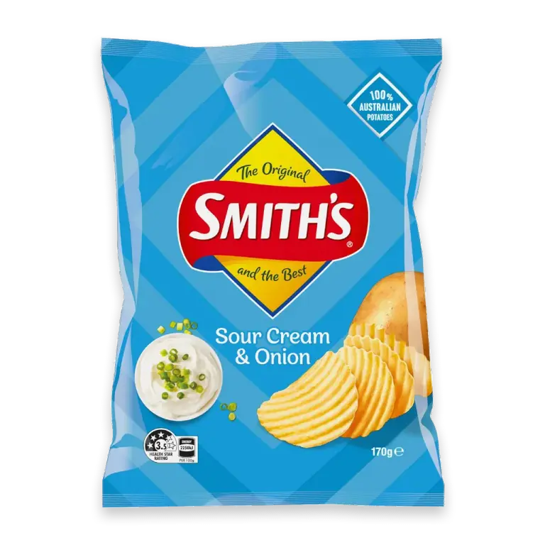 Crinkle Cut Sour Cream & Onion Potato Chips
