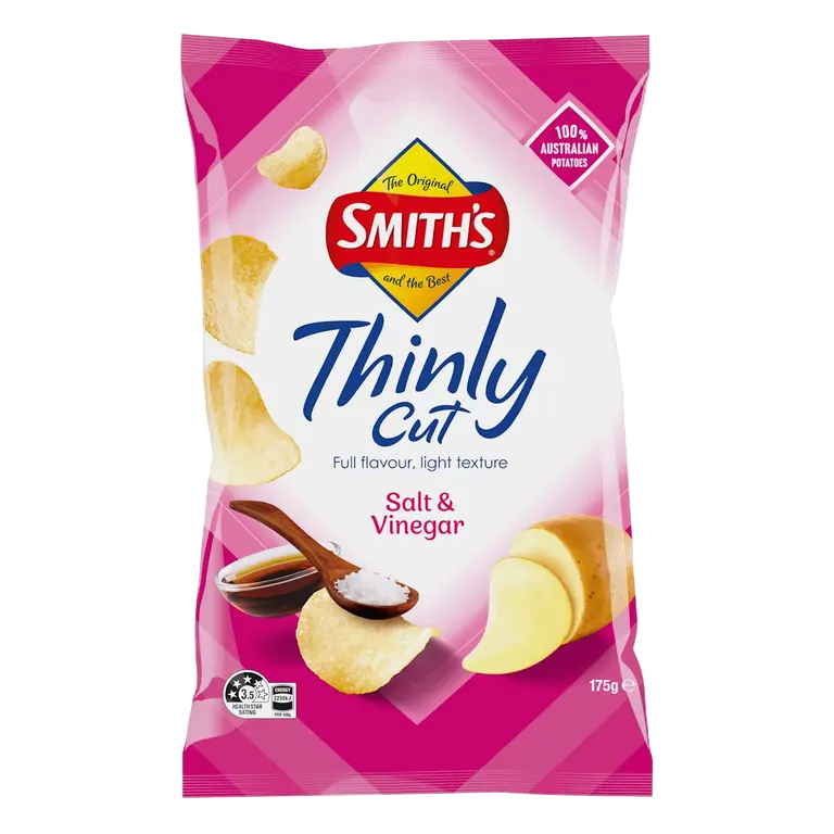 Thinly Cut Potato Chips Salt & Vinegar