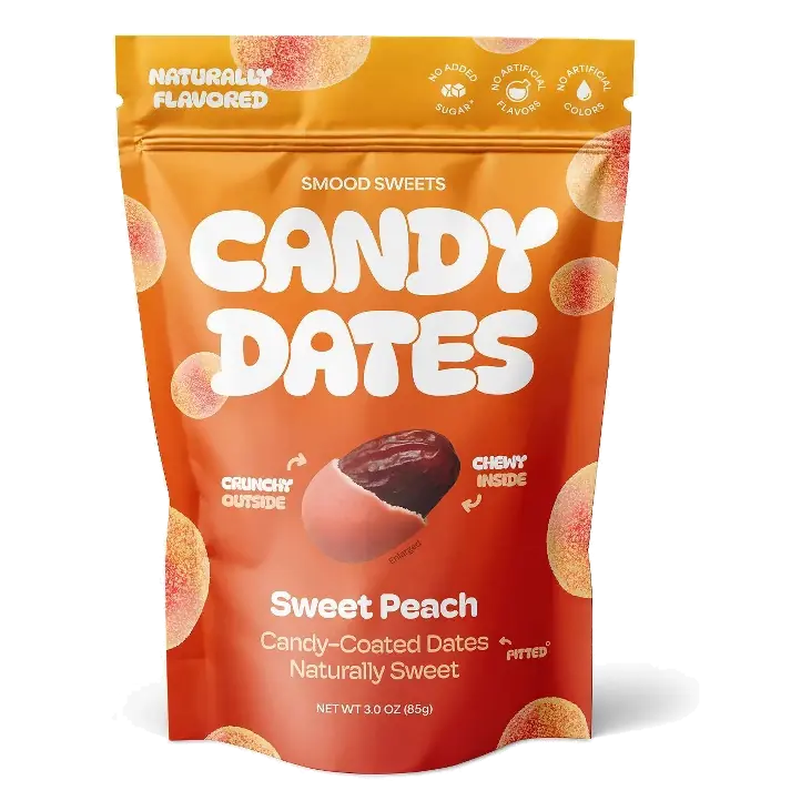 Smood Sweets Sweet Peach Candy Dates, 3oz
